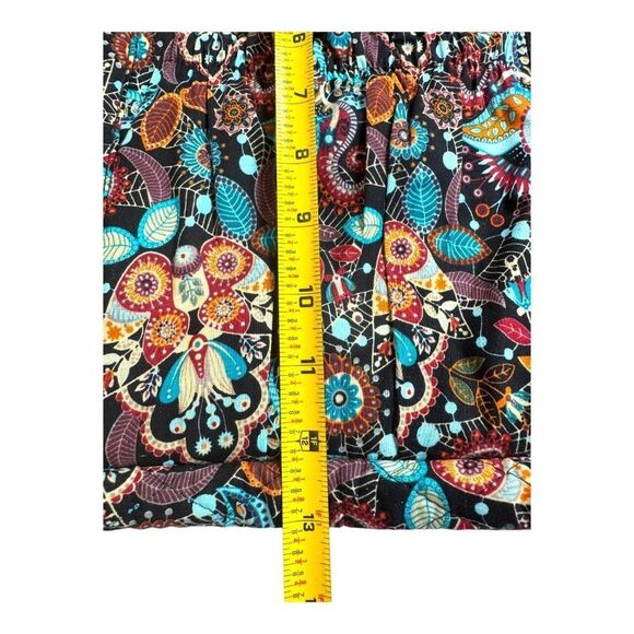 Floral Paisley Quilted Shoulder Bag Floral Print Brown Blue Overnight Tote Boho - Picture 6 of 11